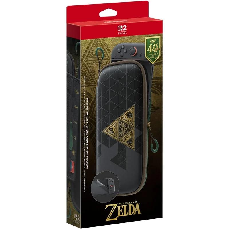 Funda Oficial Nintendo Switch 2 The Legend of Zelda 40 Aniversario + Protector de Pantalla