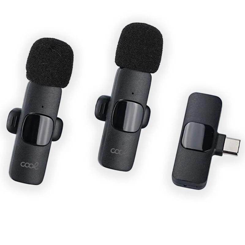 Micrófono Inalámbrico COOL (Pack 2 uds + Adapt. TIPO-C) Universal